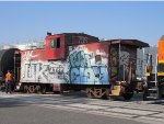 ATSF 999755 still in use as a shoving platform 